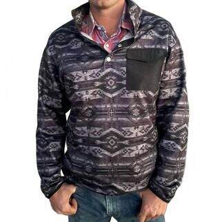 NEW STERLING KREEK no man's land pullover shirt in grey